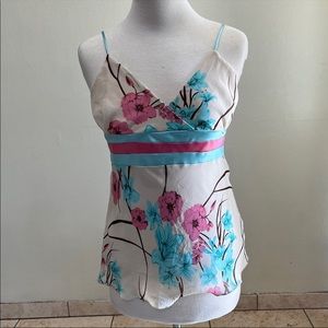 Womens floral top with strap